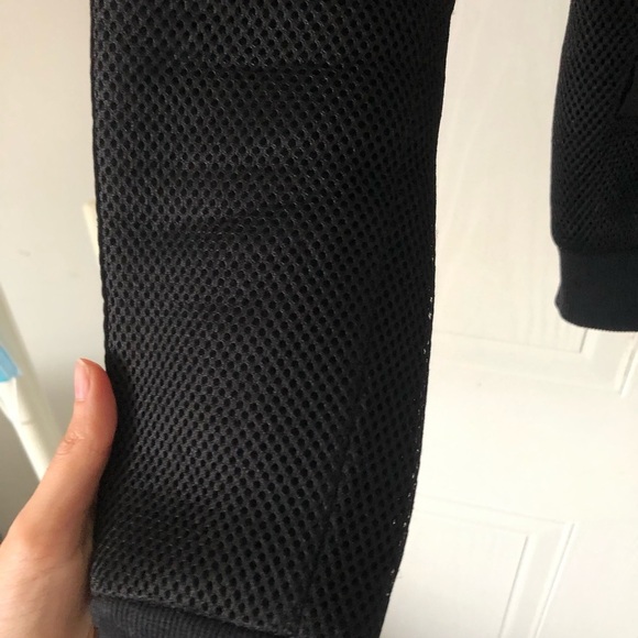 MAJE Elyana Mesh Black Bomber Jacket - Picture 10 of 14